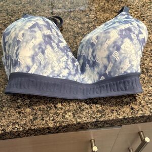 PINK Victoria's Secret Blue and Pink Bralette
